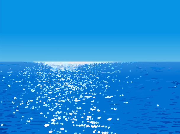 Paisaje oceánico
 - Vector, imagen