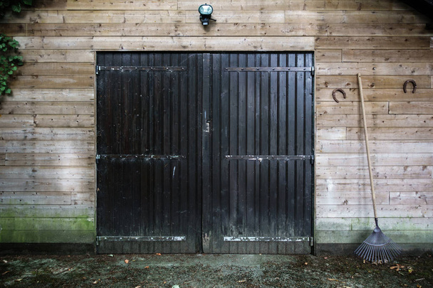 View of closed stable, France, selective focus - Foto, Bild
