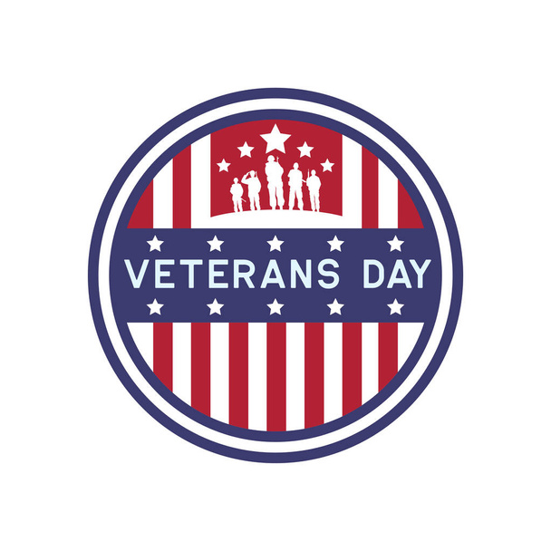 cartel del día de los veteranos aislado en blanco, ilustración vectorial
   - Vector, imagen