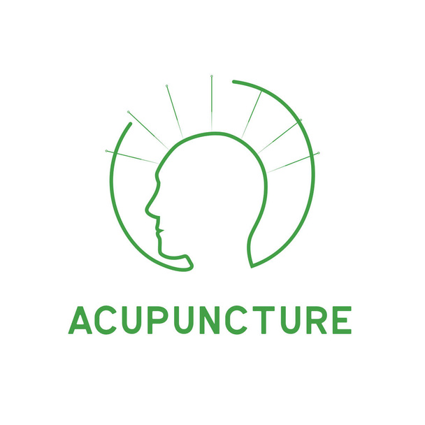 acupuncture clinic icon isolated on white background, vector illustration - Вектор,изображение