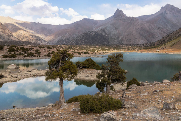 Tadżykistan góry piękną, Fann górskich, jezior Kulikalon - Zdjęcie, obraz
