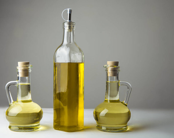 oil in  jars, isolated on white background.  - Fotografie, Obrázek