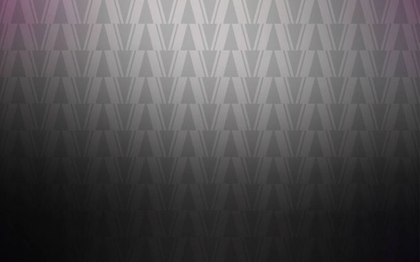Donker grijze vector lay-out met lijnen, driehoeken. Abstracte kleurovergang illustratie met driehoeken, lijnen. Patroon voor websites. - Vector, afbeelding