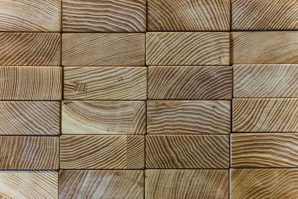 a stack of planed boards made of ash, the wood texture, background - Φωτογραφία, εικόνα
