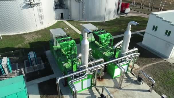 Bio-plant for processing shtkhodov from fields into electricity - Footage, Video