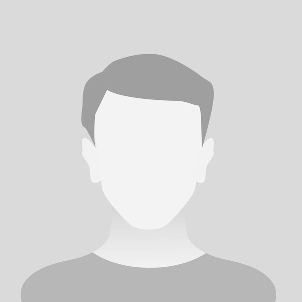 Person gray photo placeholder man - Vector, Image