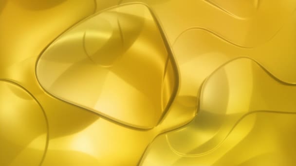 Goldhoney 2 / / 4 k stijlvolle textuur Flow Video achtergrond lus. Een glanzende gouden organische textuur langzaam stroomt naar beneden toe een lichte, warme en chique uitziende achtergrond. - Video