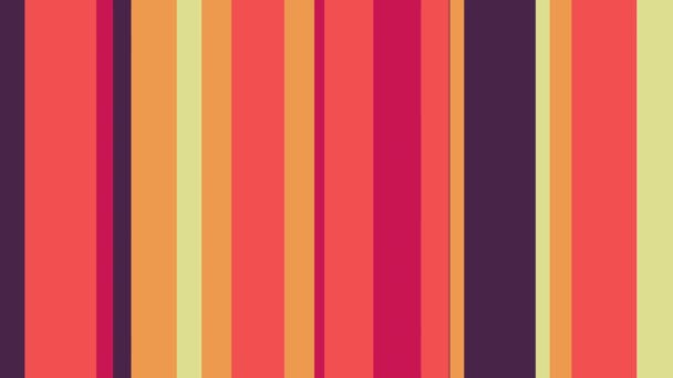 Multicolor Stripes 50 / / 4k warmfarbige Balken Video-Hintergrundschleife. animierte bunte Bars! ein mehrstreifiger Augenschmaus. Nummer 50 der Serie. - Filmmaterial, Video