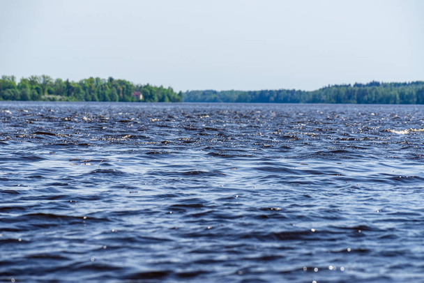 surface of blue ripple river water - Fotó, kép