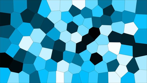 Vidrieras colorido voronoi, vector eps abstracto. Patrón de fondo de celdas irregulares. 2D Cuadrícula de formas geométricas - Vetorial 8K HD
 - Vector, imagen