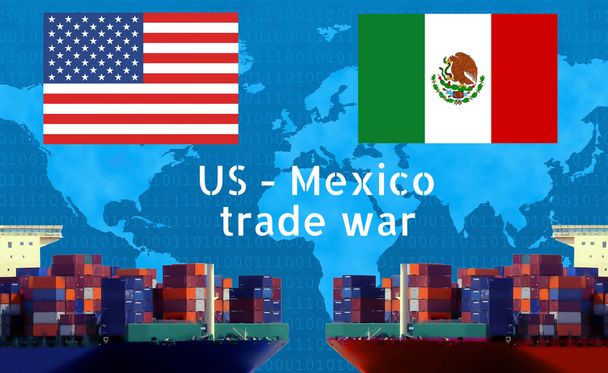 Käsitys USA - Meksiko kauppasota, Talous konflikti, Yhdysvaltain tullit, Verotus, Kaupan kitka
 - Valokuva, kuva