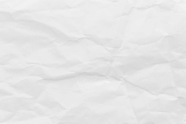 White crumpled paper texture background. Close-up image. - Photo, Image