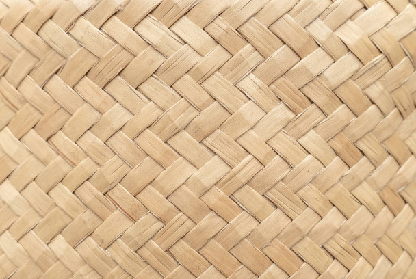 Textura de cesta de bambu para uso como fundo. Padrão de cesta tecida e textura. Imagem de close-up
. - Foto, Imagem