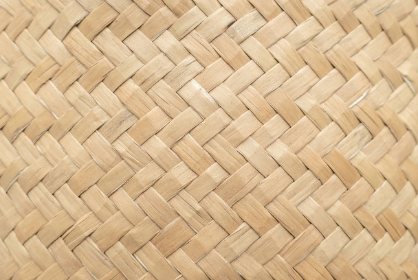 Textura de cesta de bambu para uso como fundo. Padrão de cesta tecida e textura. Imagem de close-up
. - Foto, Imagem