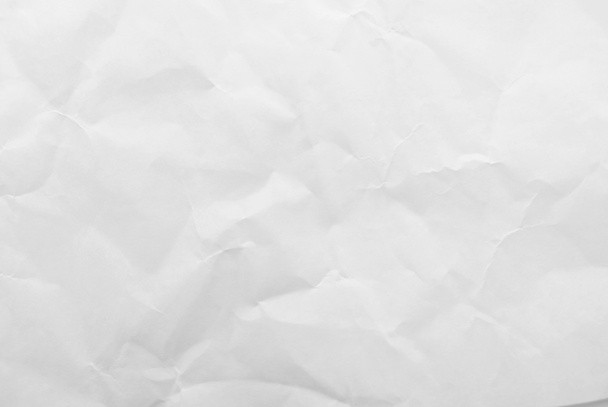 White crumpled paper texture background. Close-up image. - Photo, Image