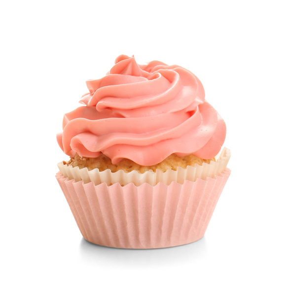 Tasty cupcake on white background - Foto, immagini