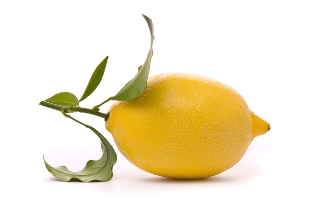 Fresh lemon isolated on a white - Foto, Imagem