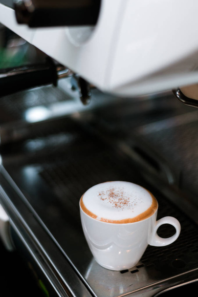 black coffee morning on coffee maker - Foto, Bild