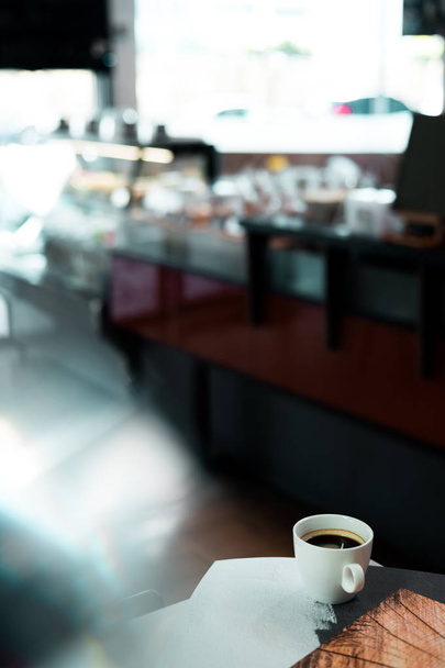 black coffee morning on coffee maker - Fotoğraf, Görsel