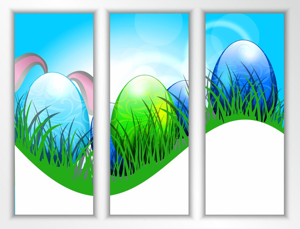 Oeufs de Pâques colorés dans les modèles
 - Vecteur, image