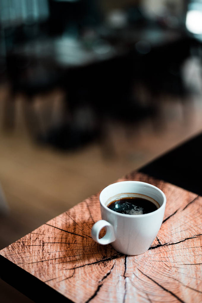 black coffee morning on coffee maker - Фото, изображение