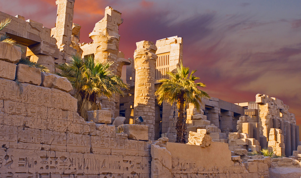 the temple of the karnak city in the north of the state of israel - Photo, Image