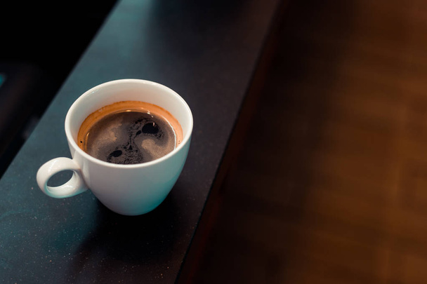 black coffee morning on coffee maker - Фото, изображение