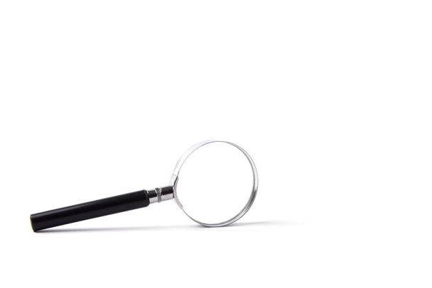Isolated magnifying glass on white - Photo, Image