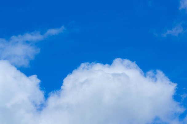 Photo of the sky with fluffy cumulus clouds. - Photo, Image