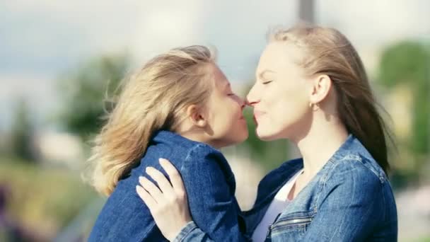 Tenderness of mother and daughter - Footage, Video