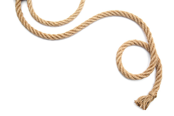 Rope on white background - Photo, Image