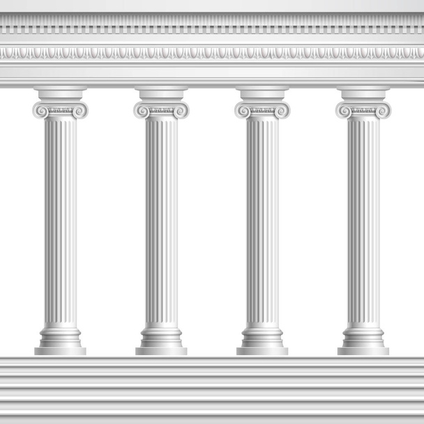 Realistic Antique Columns - Vector, Image