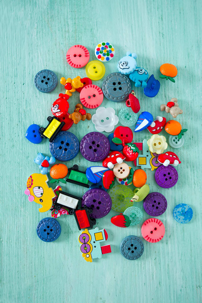 pile of colorful buttons - Valokuva, kuva