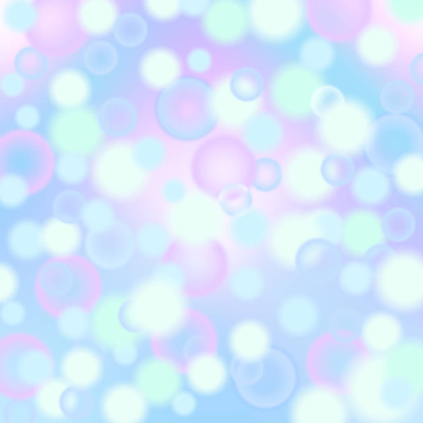 Abstrakti pehmeä vaalea värikäs bokeh defocused valot tai läpinäkyviä kuplia sateenkaaren pastellivärit taustalla. Vektori eps 10 kuva
 - Vektori, kuva