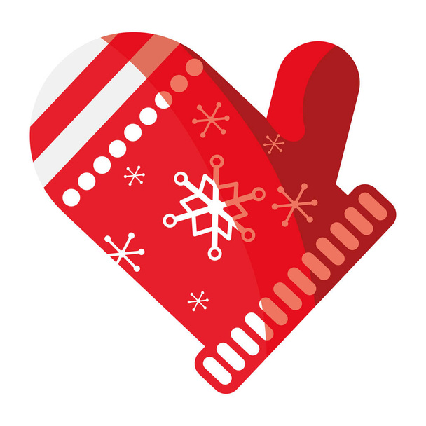 Christmas glove design - Vecteur, image