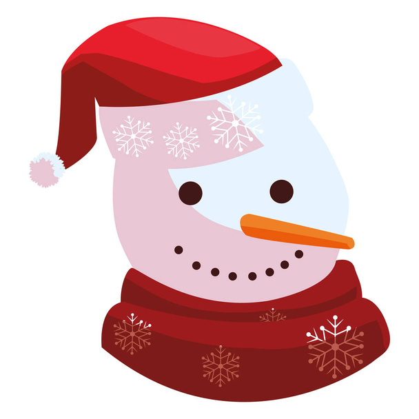 різдво сніговик значок
 - Вектор, зображення