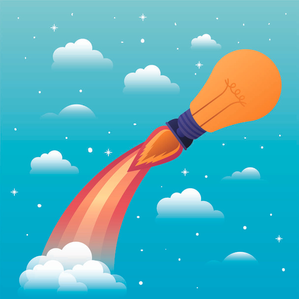 ракета запуск с луковицей
 - Вектор,изображение