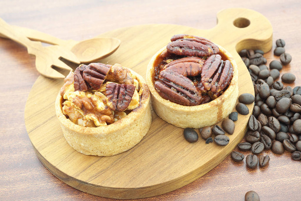 Delicious Tarts with Mixed Nuts - Photo, image