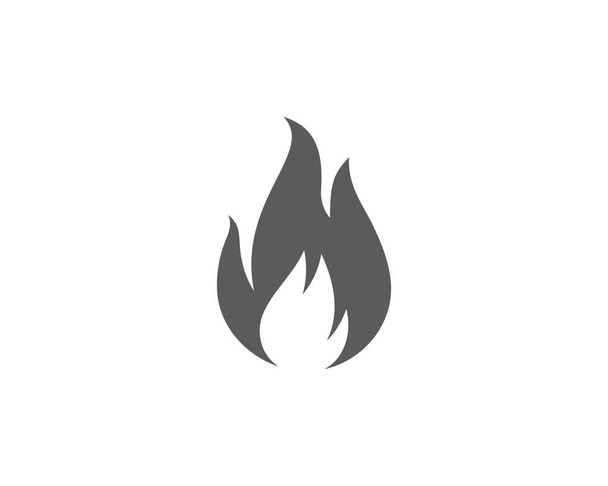 Fuego llama vector ilustración diseño plantilla - Vector, Imagen