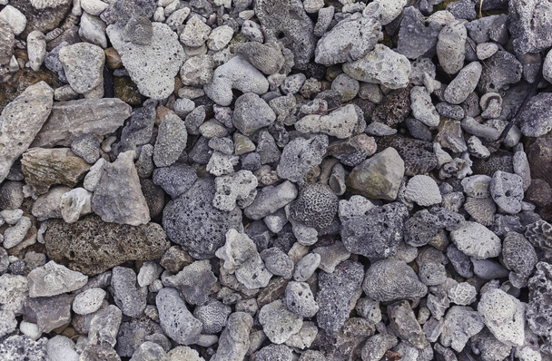 Meksika 'daki Xpu-Ha plajında bulunan gözenekli kaya ve minerallerin muhteşem yüksek çözünürlüklü dokusu.. - Fotoğraf, Görsel