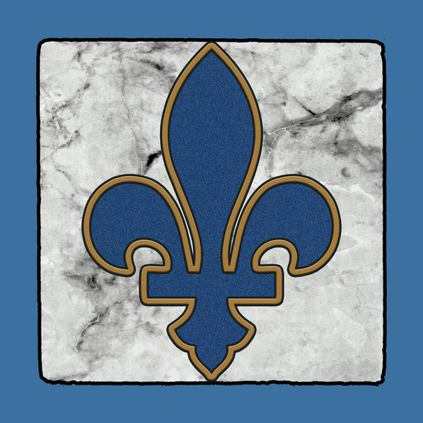 Alfabet francuski kwartale Nowy Orlean Louisiana płytki historyczne kultowego chodniku ulicy listy numerów symboli - Zdjęcie, obraz