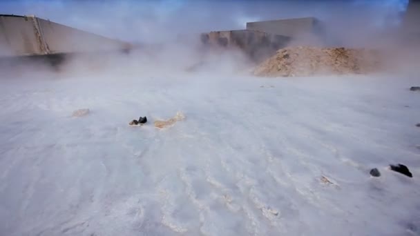 steam z energii geotermalnej energii - Materiał filmowy, wideo