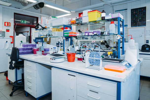 Interior of modern laboratory with research equipment - Photo, Image