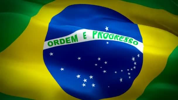 Brasilia lippu video vilkuttaa tuulessa. Realistinen Brasilian lippu tausta. Brasilian lippu Looping lähikuva 1080p Full HD 1920X1080 kuvamateriaalia. Brasilia EU-maan liput / Muut HD-liput saatavilla
 - Materiaali, video