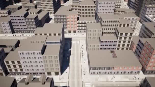 Bovenaanzicht luchtfoto video van ontwikkeling infrastructuur stad - Video