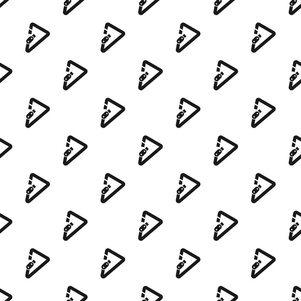Triangular carabiner pattern seamless vector - Вектор,изображение