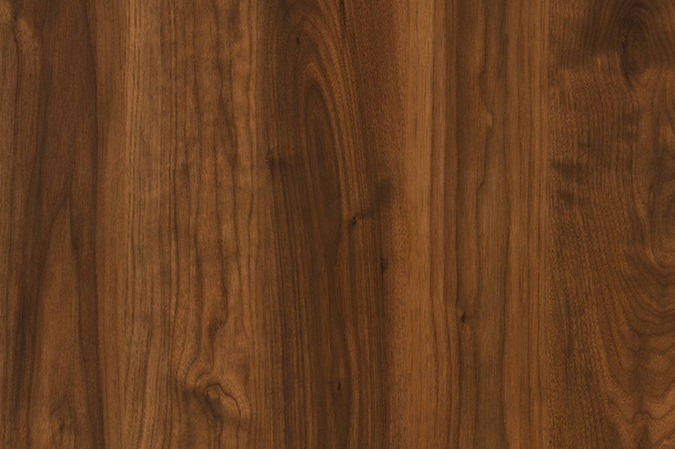 dunkel braun Nussbaum Holz Holz Oberfläche Struktur Textur Hintergrund - Foto, Bild