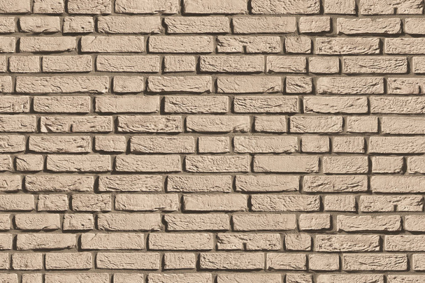 beige light brown brick bricks stone mortar stucco wall background backdrop surface - Photo, Image