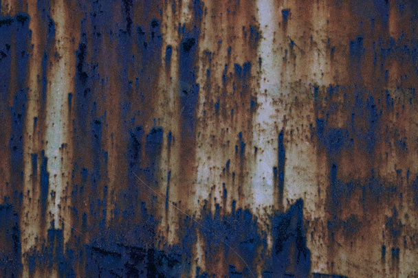 barevné rezavé kovové železo deska grunge zdi pozadí pozadí plochy - Fotografie, Obrázek