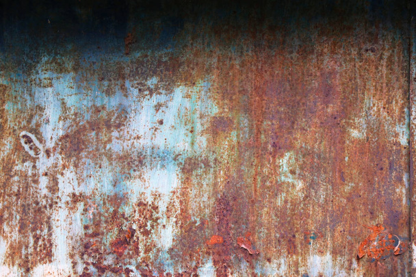 барвистий іржавий метал залізна пластина гранжева стіна фону поверхні тла
 - Фото, зображення